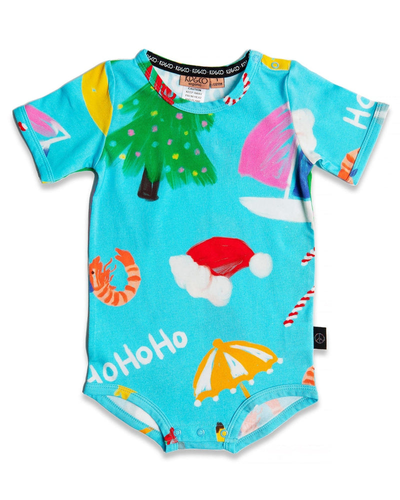 Christmas Icons Organic Short Sleeve Romper