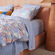 Seaside Stripe Organic Cotton Fitted Sheet