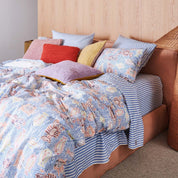 Seaside Stripe Organic Cotton Flat Sheet