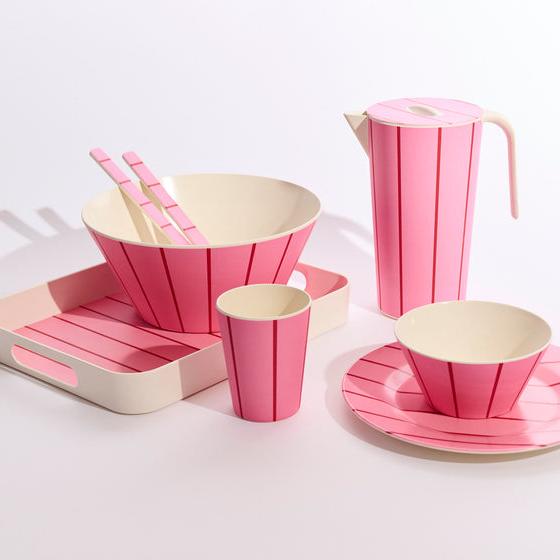 Iced Vovo Stripe Dinner Plate 2P Set One Size