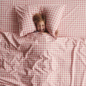 Gingham Candy Organic Cotton Sheet | King Single