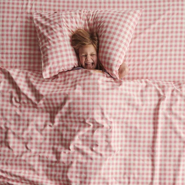 Gingham Candy Organic Cotton Sheet | King Single