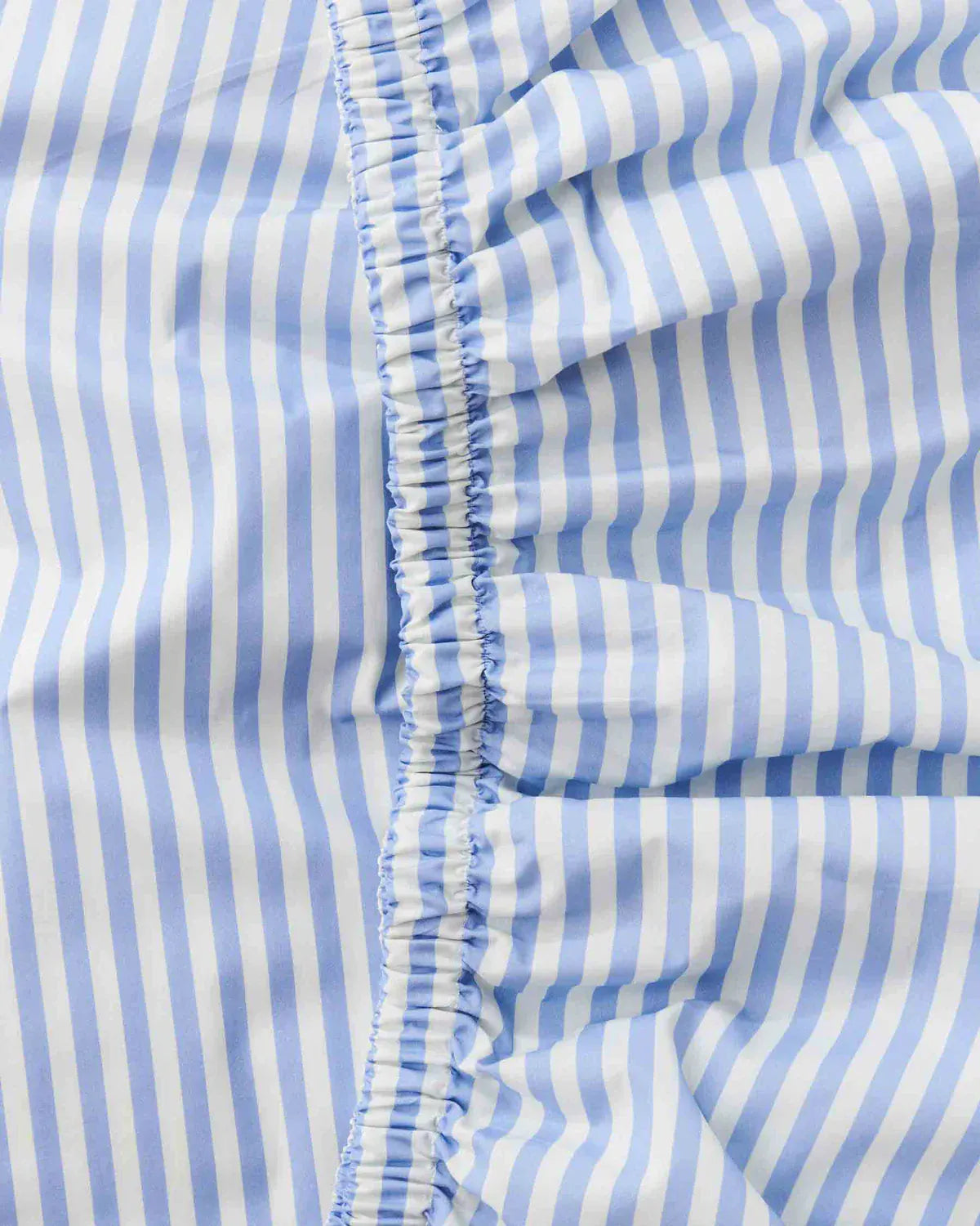 Seaside Stripe Organic Cotton Fitted Sheet | Queen