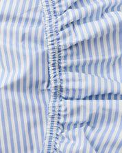 Seaside Stripe Organic Cotton Fitted Sheet | Queen