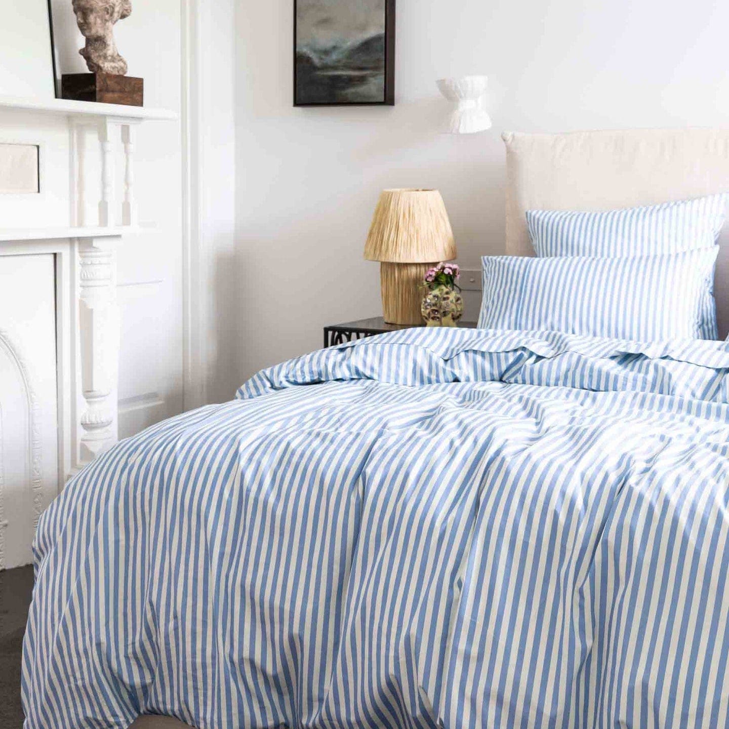 Seaside Stripe Organic Cotton Flat Sheet