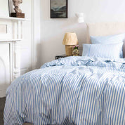 Seaside Stripe Organic Cotton Flat Sheet