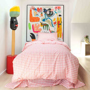 Gingham Candy Organic Cotton Sheet | King Single