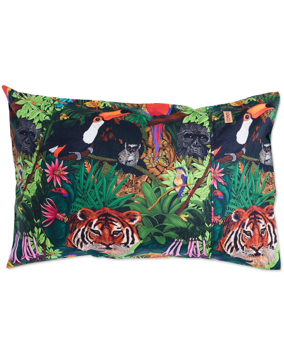 Jungle Life Organic Cotton Pillowcase | Single