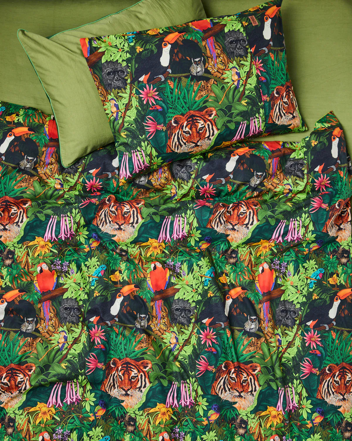Jungle Life Organic Cotton Pillowcase | Single