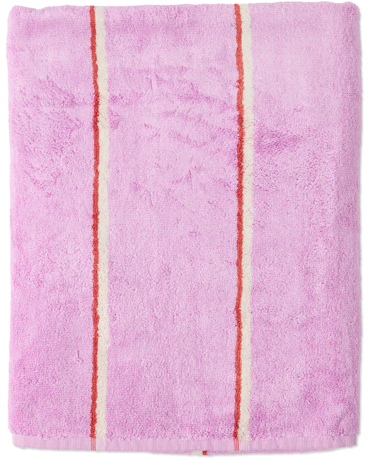Lavender Field Stripe Bamboo Terry Bath Sheet