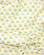 Kip&Co x Anna Spiro Indian Summer Yellow Organic Cotton Flat Sheet