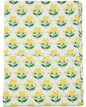 Kip&Co x Anna Spiro Indian Summer Yellow Organic Cotton Flat Sheet