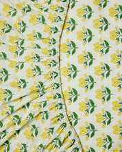 Kip&Co x Anna Spiro Indian Summer Yellow Organic Cotton Fitted Sheet