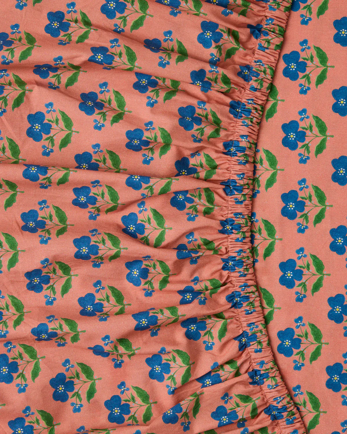 Kip&Co x Anna Spiro Indian Summer Rose Organic Cotton Fitted Sheet | Queen