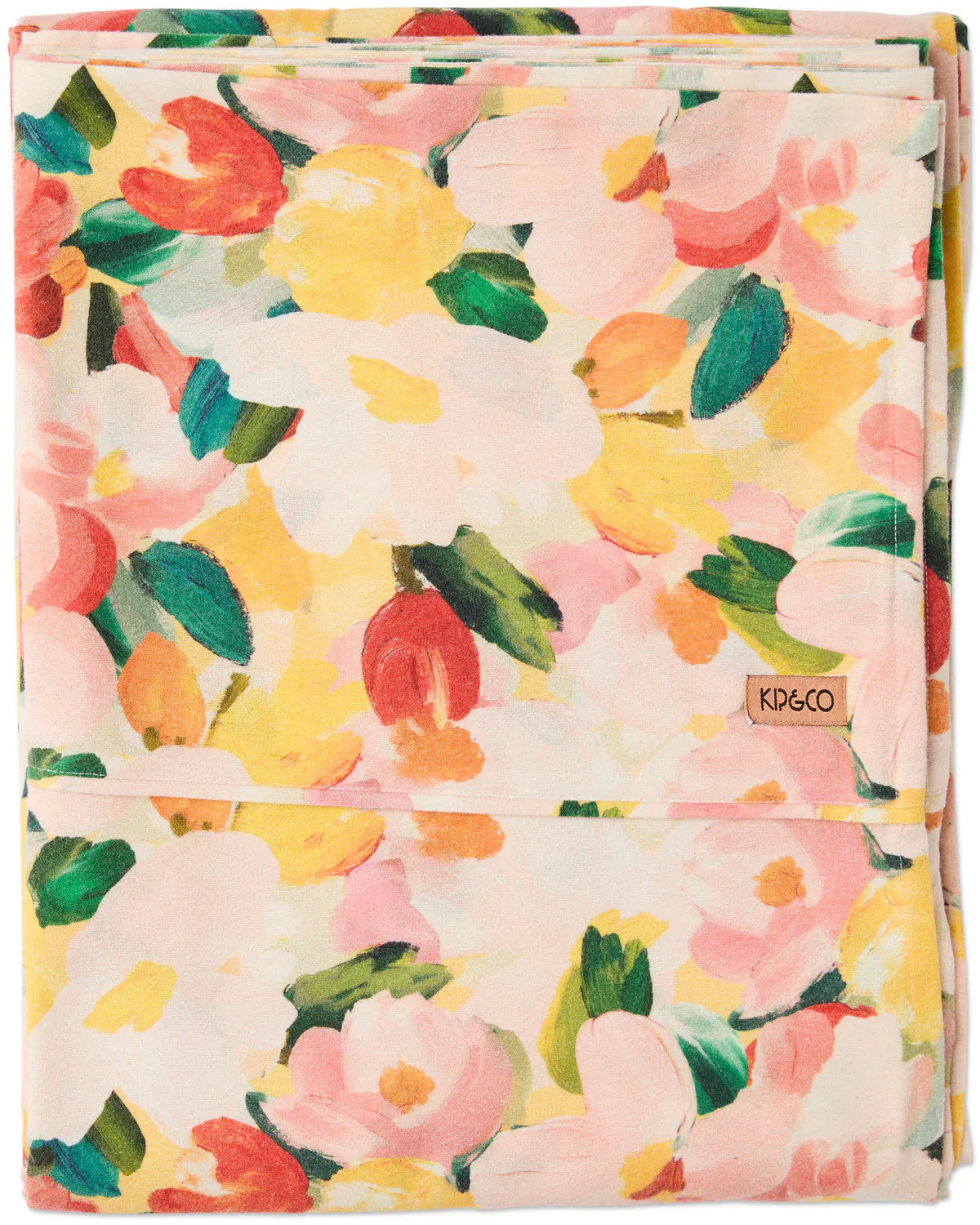 Flourish Flannelette Flat Sheet | Queen
