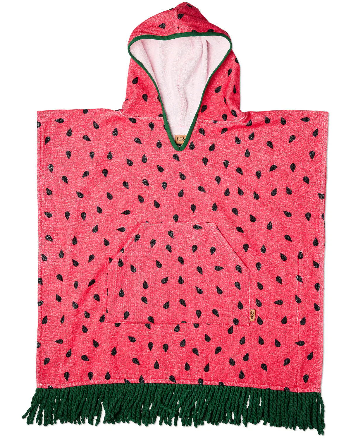 Melon Printed Kids Terry Poncho | Large