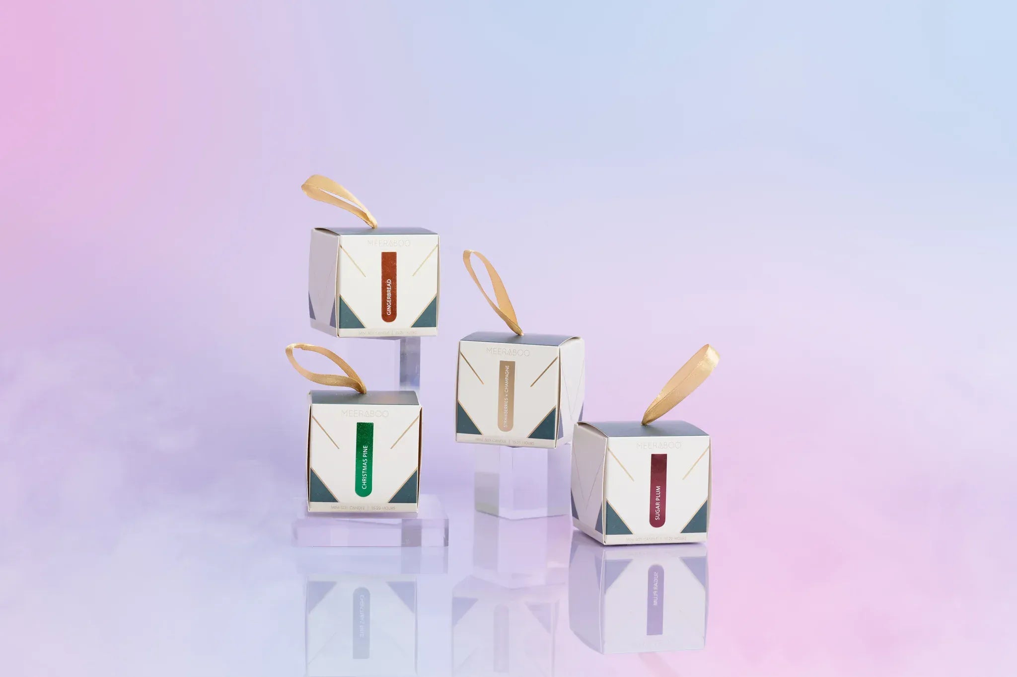 Mini Gold Lid Soy Candle Christmas Bauble | Gingerbread