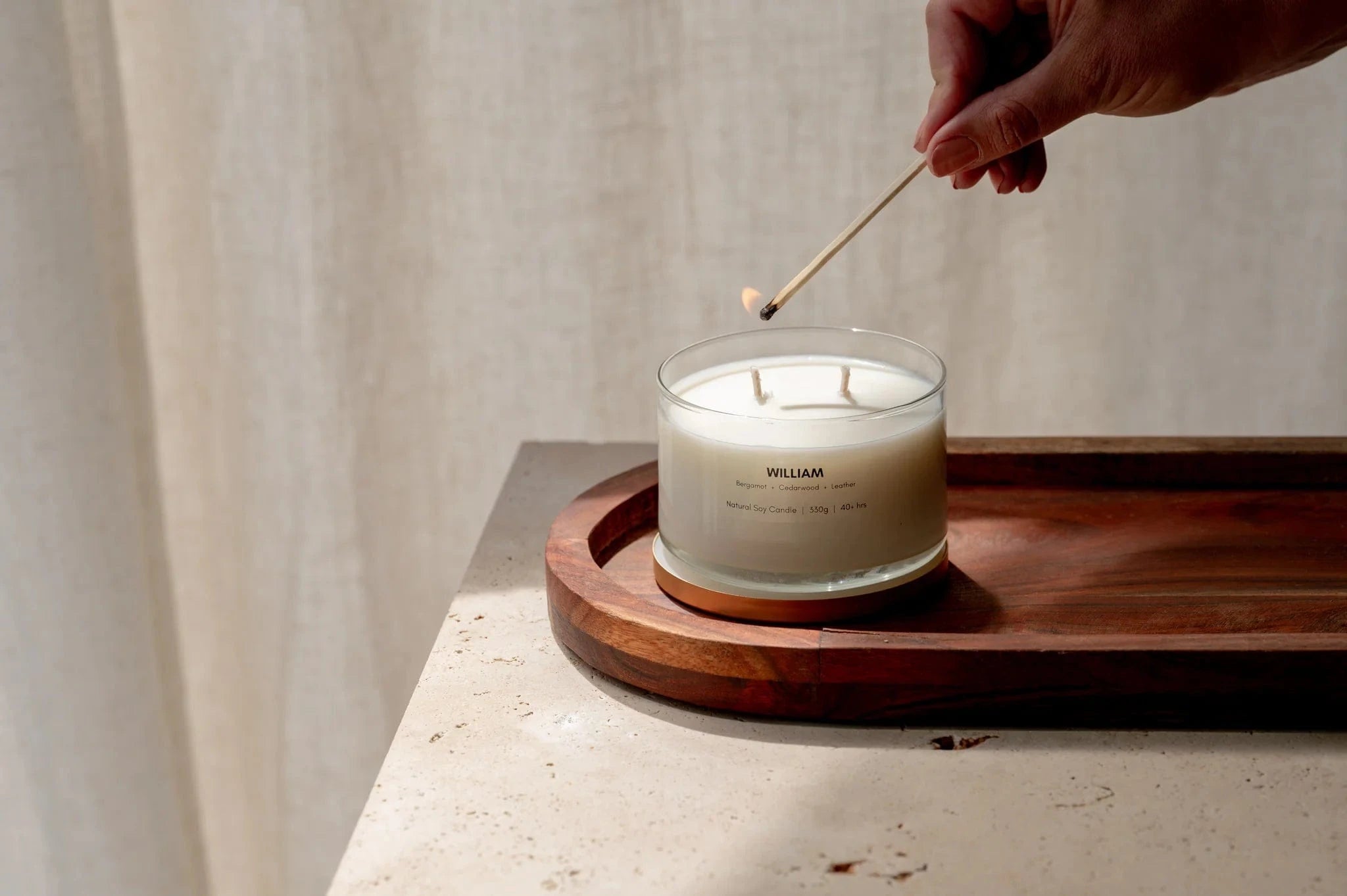Gold Lid Soy Candle | William