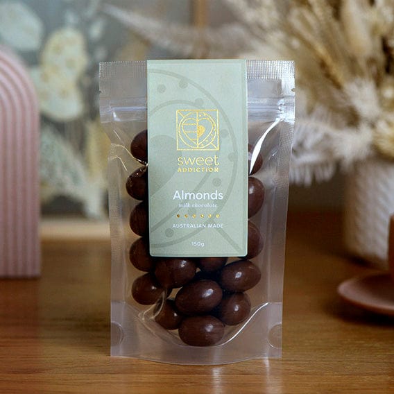 milk chocolate almonds