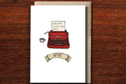 Mothers Day Card | Mum Typewriter