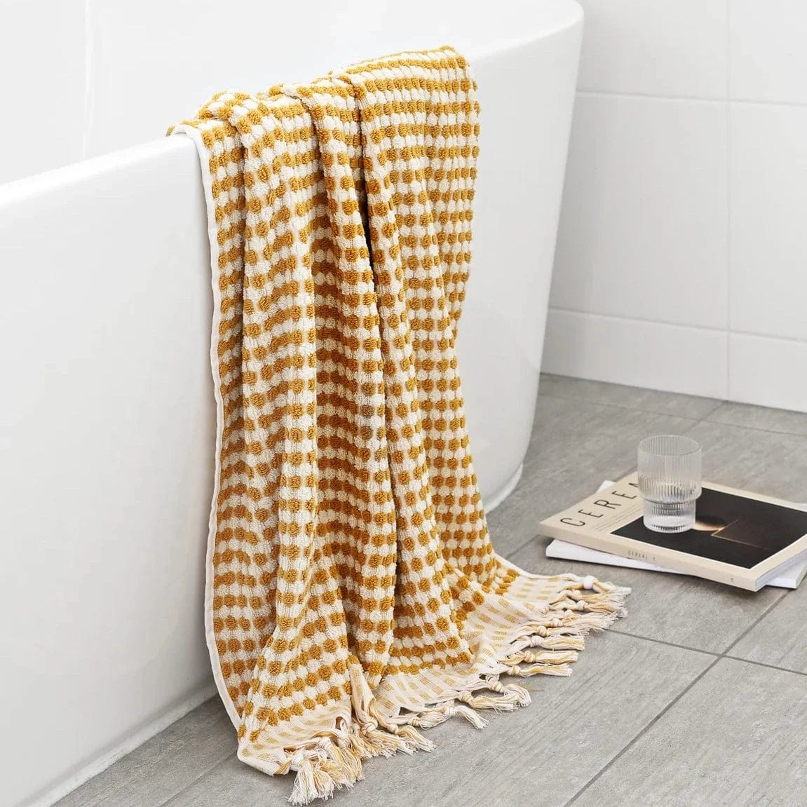Pompom Turkish Cotton Bath Sheet