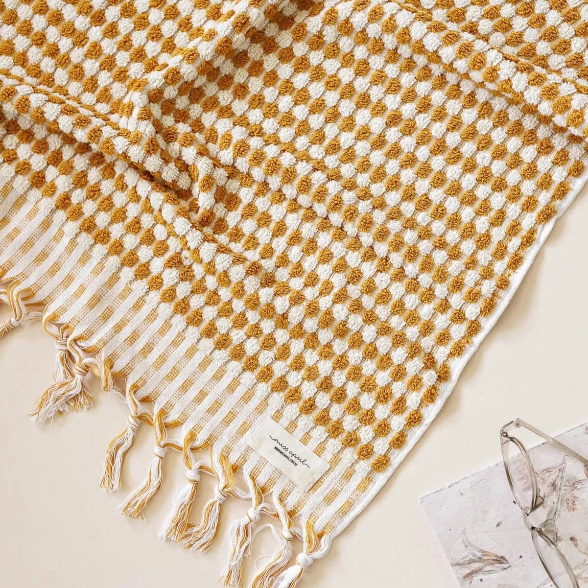 Pompom Turkish Cotton Bath Sheet