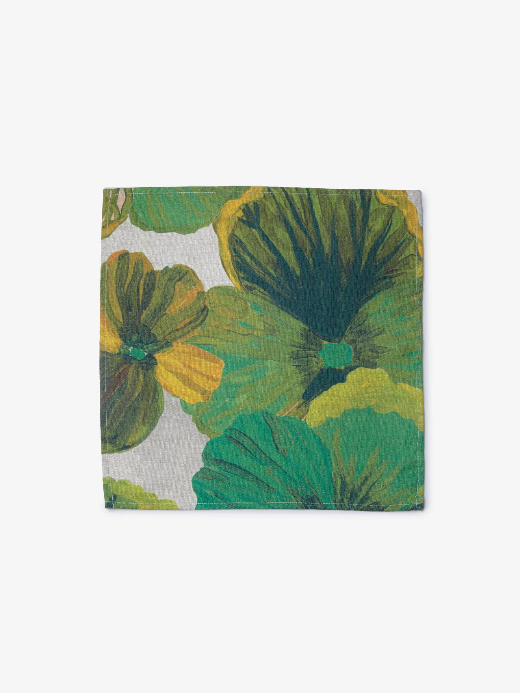 Wild Pansy Verde Napkins | Set of 4