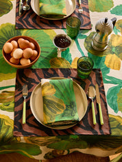 Wild Pansy Verde Napkins | Set of 4