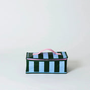 Green Blue Stripe Takeaway Bag