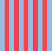 Red Blue Stripe Large Zip Pouch