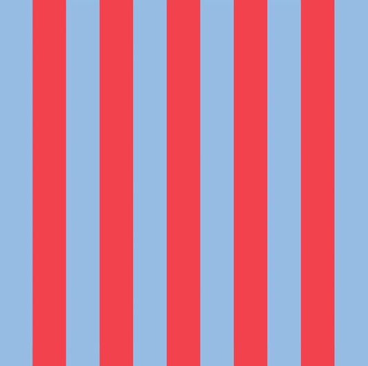 Red Blue Stripe Mini Insulated Tote