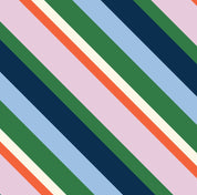 Zip Medium Tote | Rugby Stripe