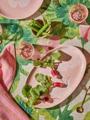 Jardin Pink Oval Plate