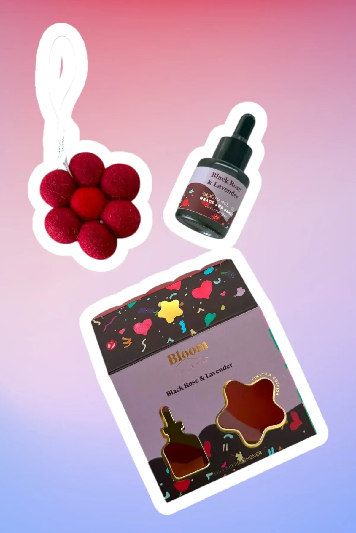 Bloom Collection | Black Rose + Lavender Air Freshener