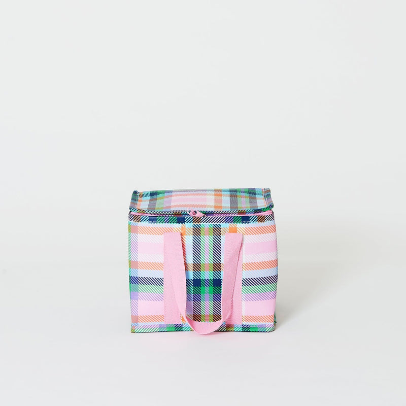 Plaid Mini Insulated Tote