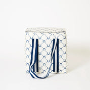 Medium Insulated Tote | Navy Horseshoe