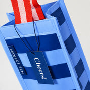 Wine Bag | Blue Stripe