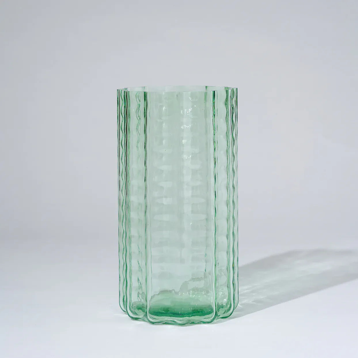 Jelly Glass Vase Green | Large
