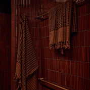Chickpea Bath Sheet Collection | Chocolate/Black