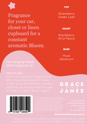 Bloom Collection - Wild Rose & Blackberry Felt Air Freshener