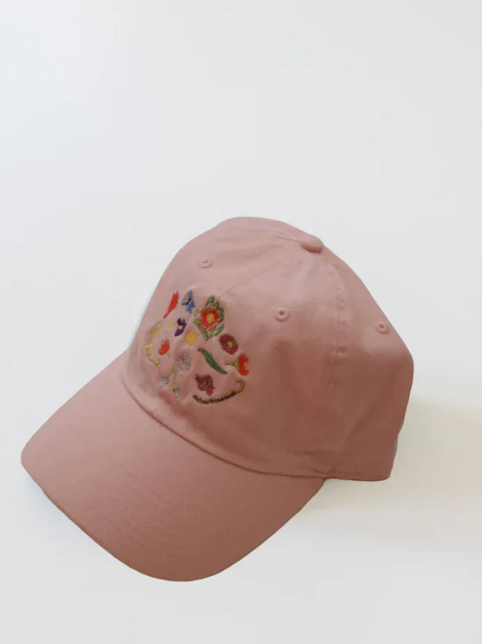 Mixed Flowers Cap | Pink