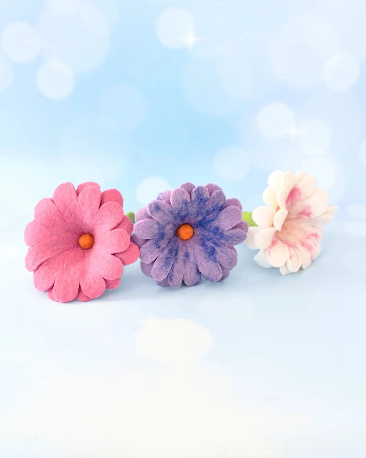 Felt Pastel Flowers | Set of 3