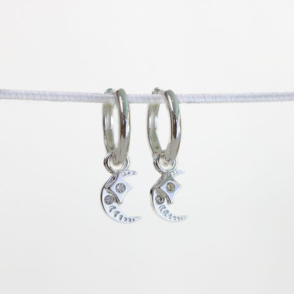 love lunamei sparkle earrings silver