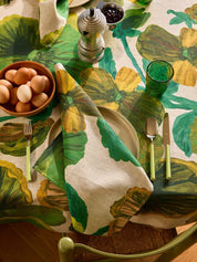 Wild Pansy Verde Tablecloth | Medium