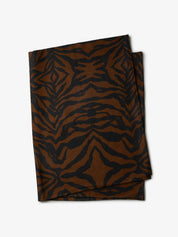 Zebra Chocolate Tablecloth | Medium