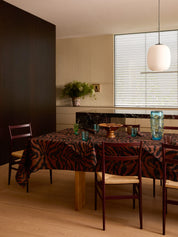 Zebra Chocolate Tablecloth | Medium