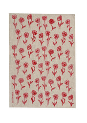 Poppies Tea Towel | Natural Linen