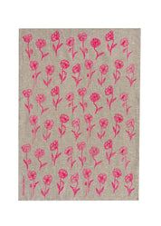 Poppies Tea Towel | Natural Linen