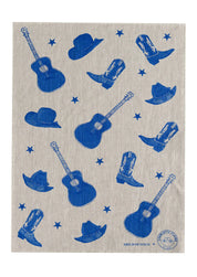 Stars + Guitars Tea Towel | Natural Linen