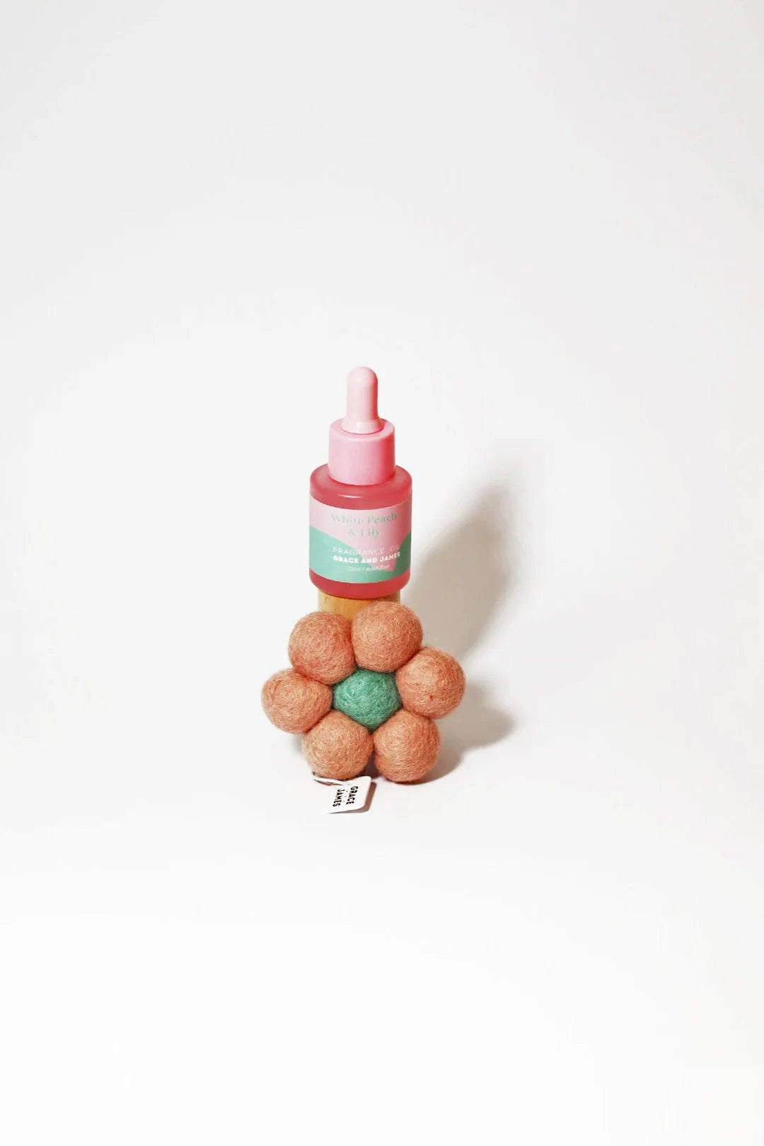 Felt Air Freshener | White Peach + Lily